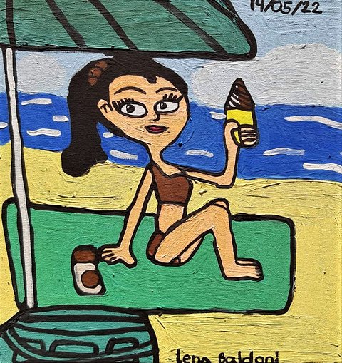 sag bikini at the beach